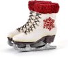 White and Red Ice Skate Resin Planter