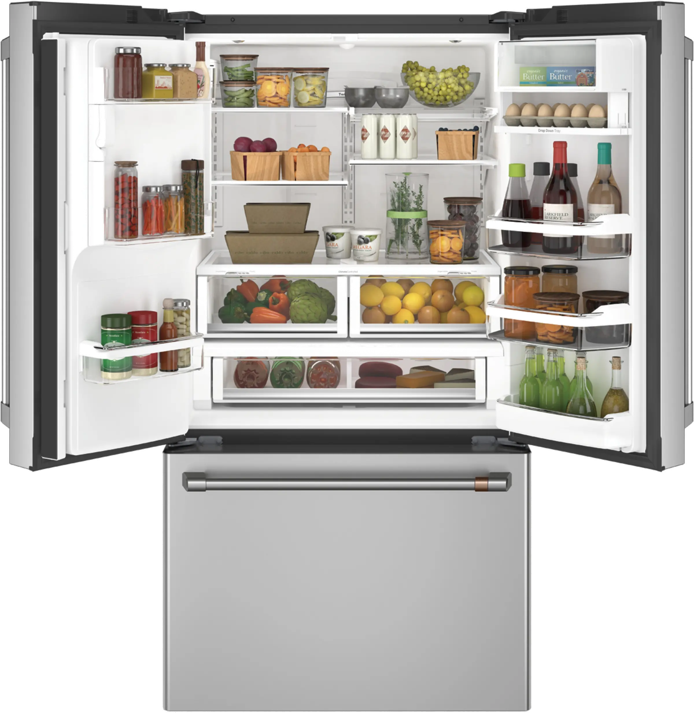 CFE28TP2MS1 Cafe 27.8 cu ft French Door Refrigerator - Stainless Steel-2