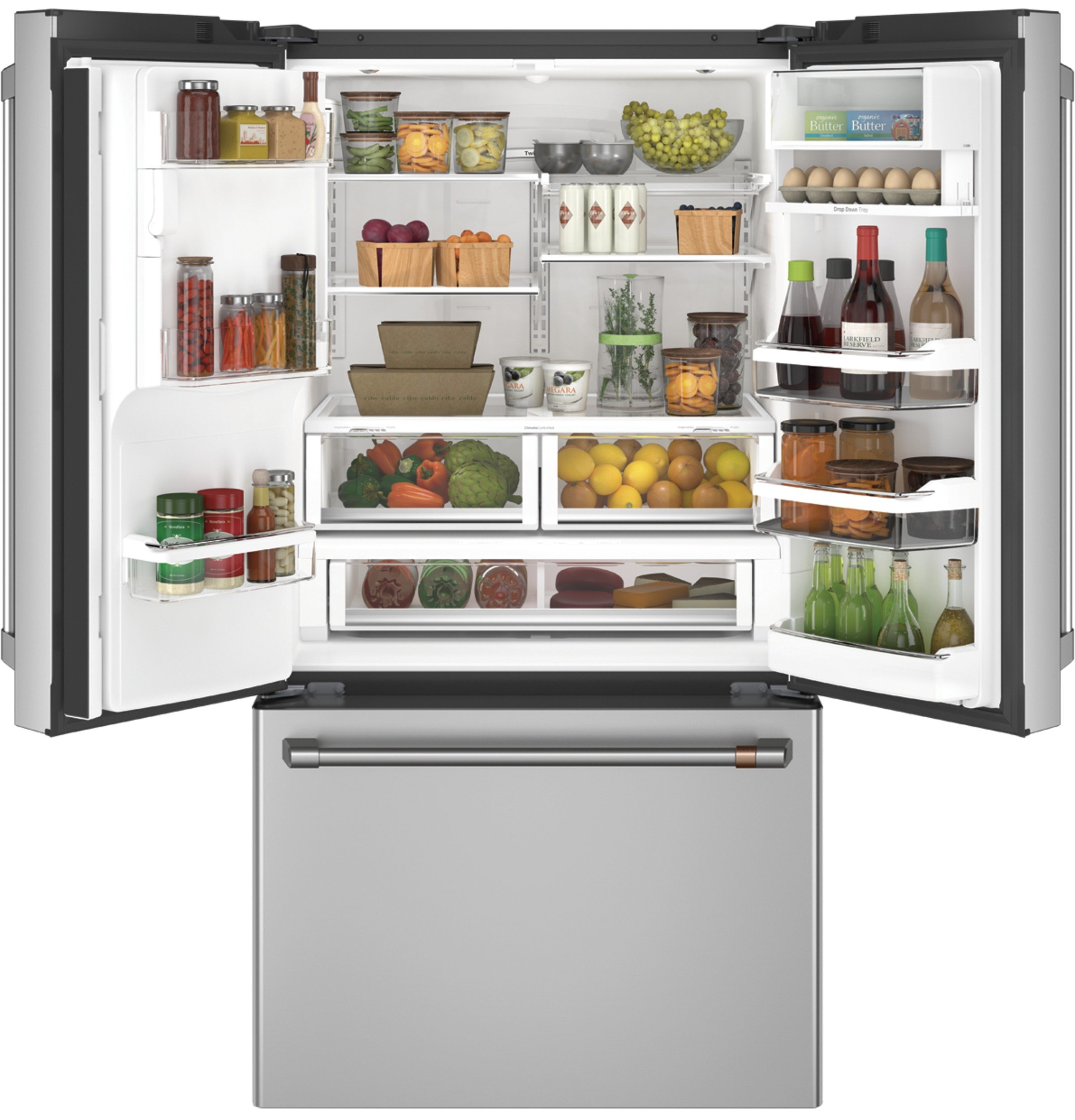 CFE28TP2MS1 Cafe 27.8 cu. ft. French Door Smart Refrigerator - 36 Inch Stainless Steel-2