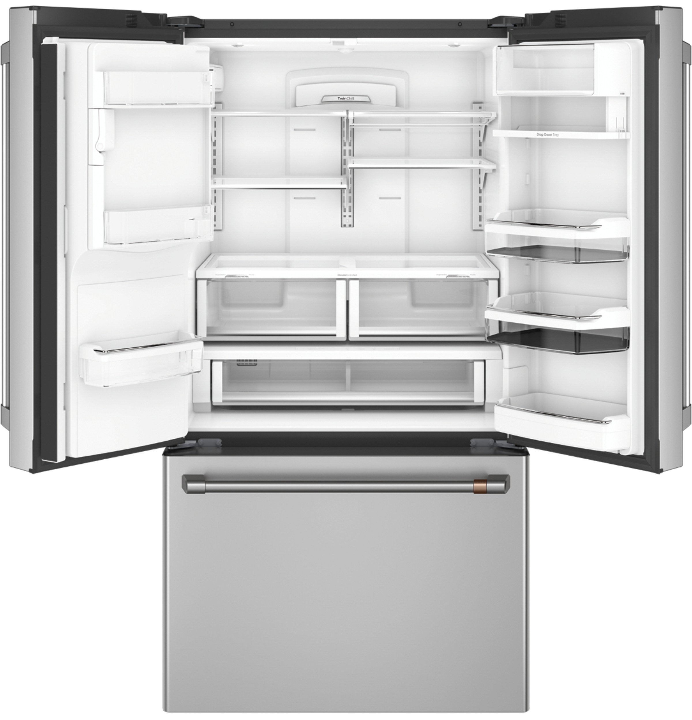 CFE28TP2MS1 Cafe 27.8 cu. ft. French Door Smart Refrigerator - 36 Inch Stainless Steel-4