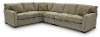 Casual Taupe Gray 4 Piece Sectional Sofa - Scorpio