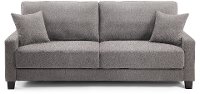 Ella Mushroom Gray Drop Back Queen Convertible Sofa Bed - Winston-2