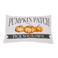 Watercolor Hand Painted Pumpkin Patch Throw Pillow