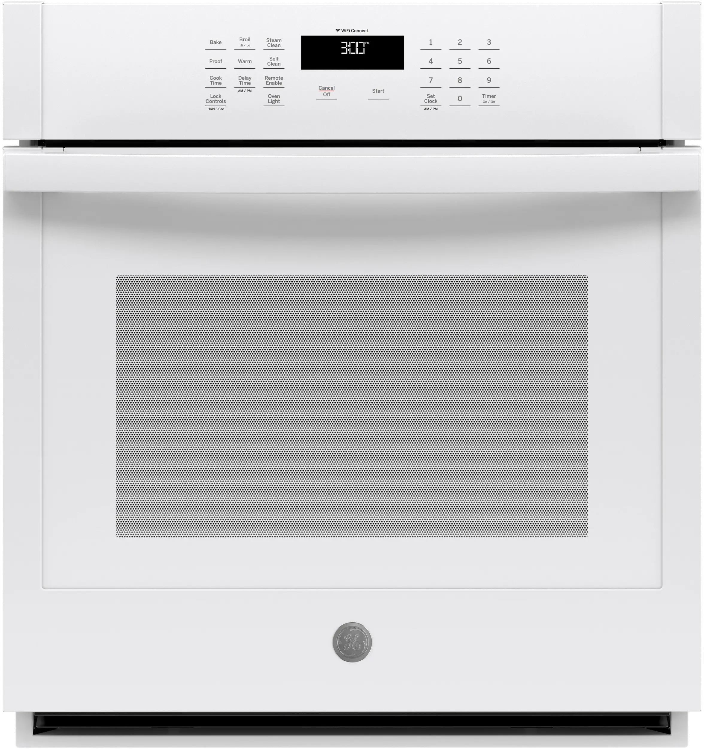 JKS3000DNWW GE 27 Inch Smart Single Wall Oven - 4.3 cu. ft. White-1