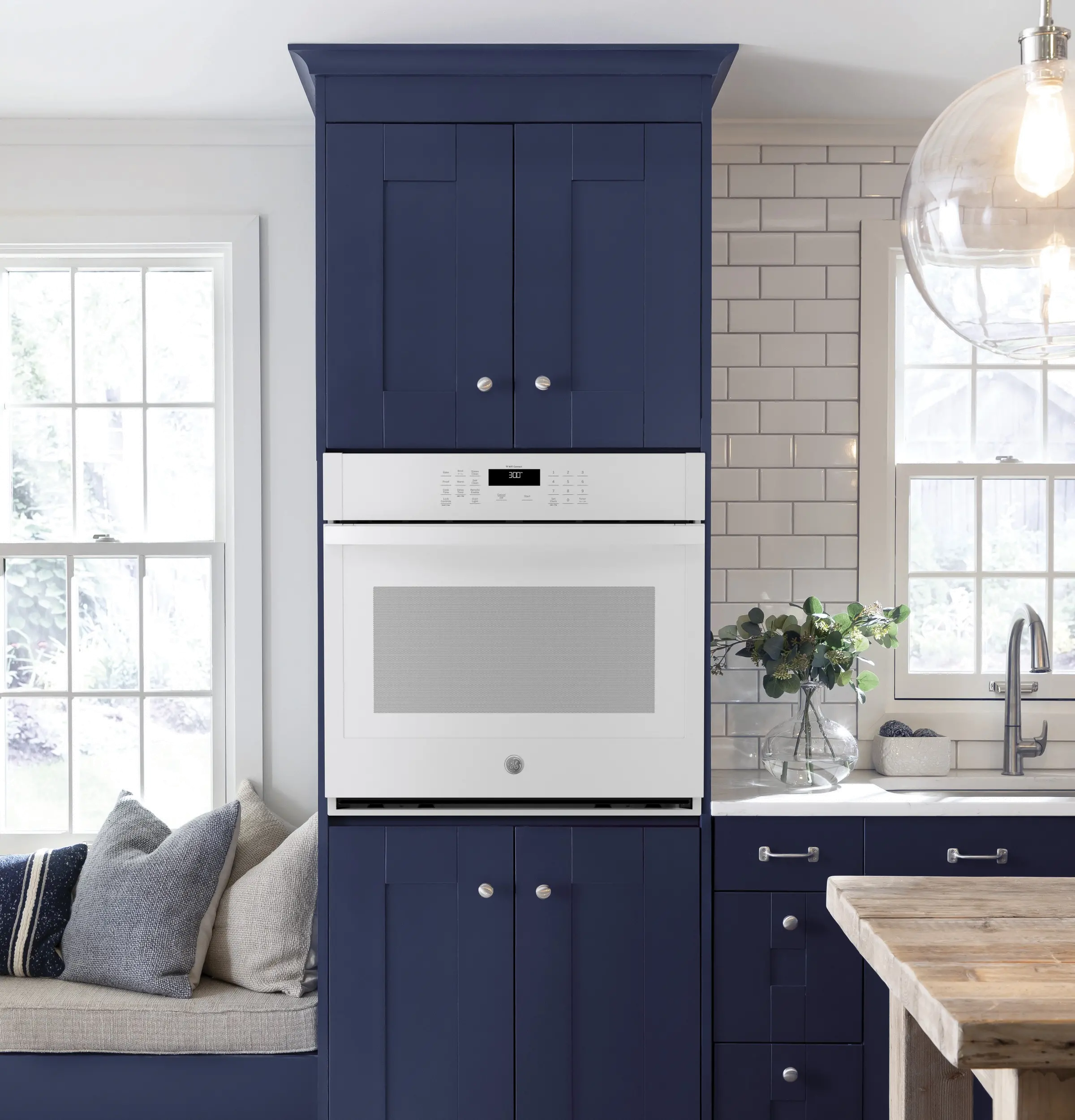 JKS3000DNWW GE 27 Inch Smart Single Wall Oven - 4.3 cu. ft. White-4