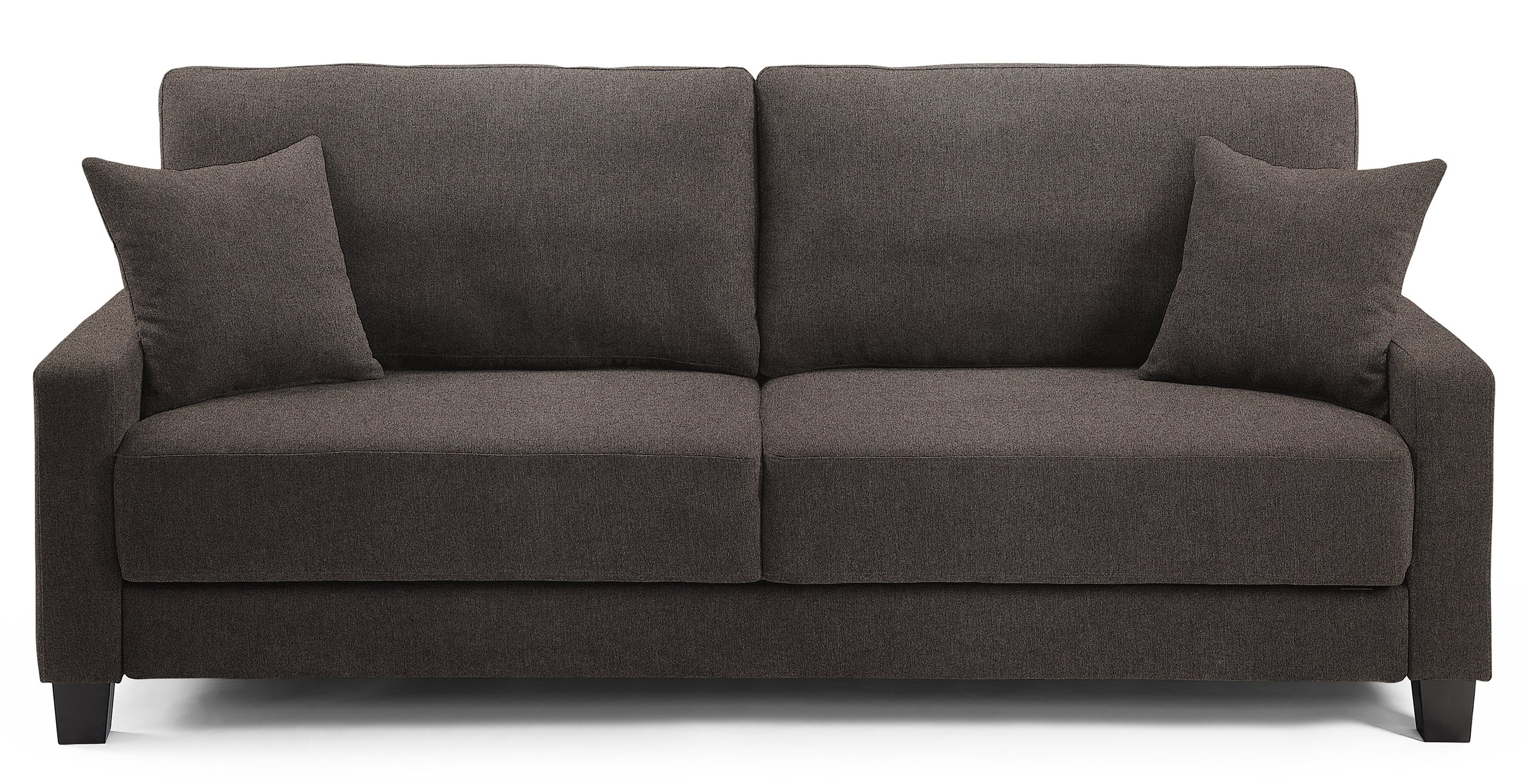 Ella Slate Gray Drop Back Convertible Queen Sofa Bed - Winston-1