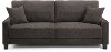 Ella Slate Gray Drop Back Convertible Queen Sofa Bed - Winston