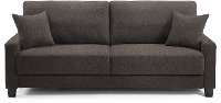 Ella Slate Gray Drop Back Convertible Queen Sofa Bed - Winston