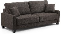 Ella Slate Gray Drop Back Convertible Queen Sofa Bed - Winston-3