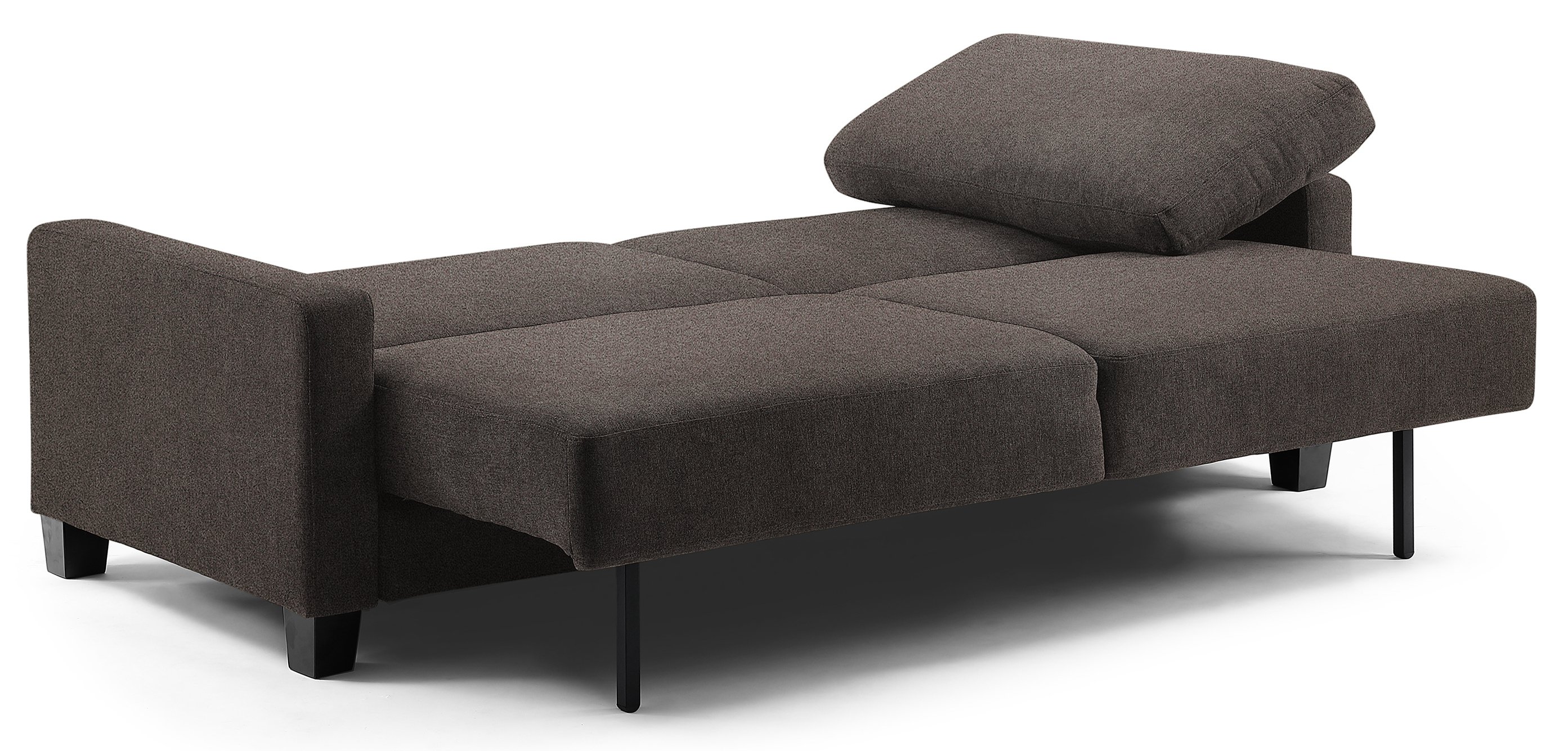 Ella Slate Gray Drop Back Convertible Queen Sofa Bed - Winston-4