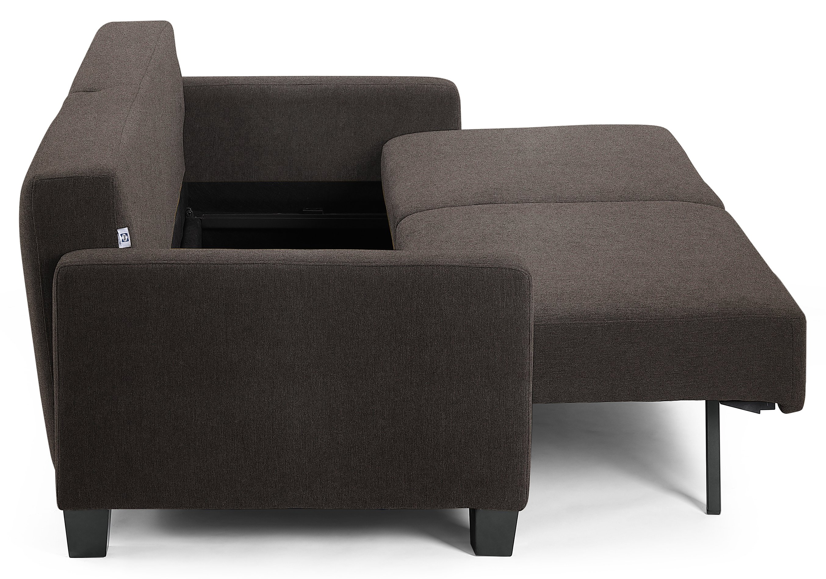 Ella Slate Gray Drop Back Convertible Queen Sofa Bed - Winston-7