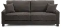 Winston Ella Slate Gray Drop Back Convertible Queen Sofa Bed