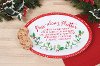 Red, White and Green Pass Along Stoneware Giving Platter