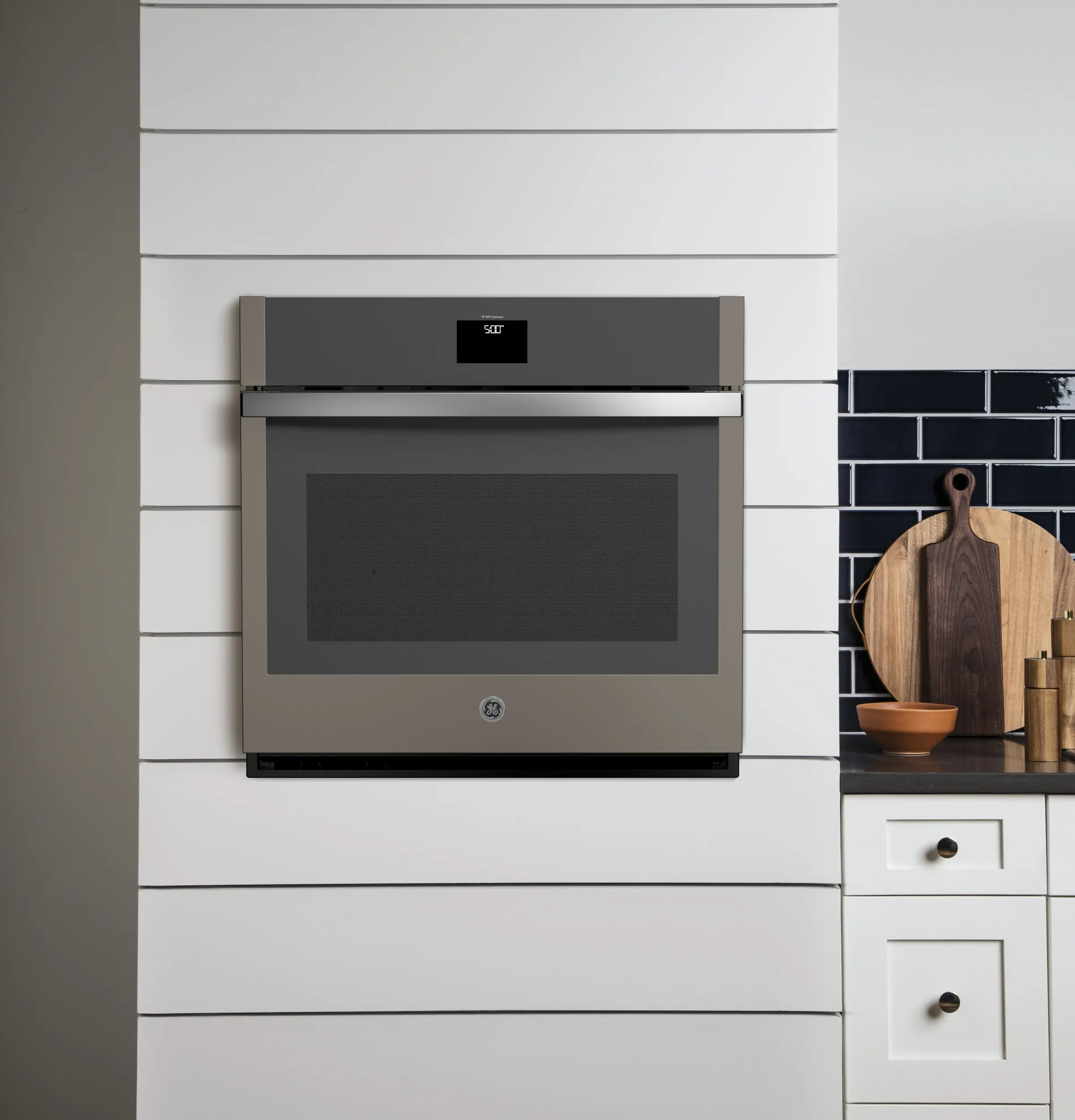 JKS5000ENES GE 27 Inch Single Wall Smart Oven - 4.3 cu. ft. Slate-7