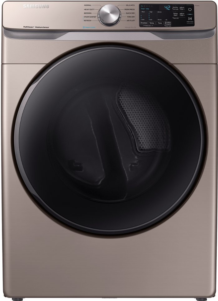 DVE45R6100C Samsung Steam Sanitize+ Dryer - 7.5 cu. ft. Champagne