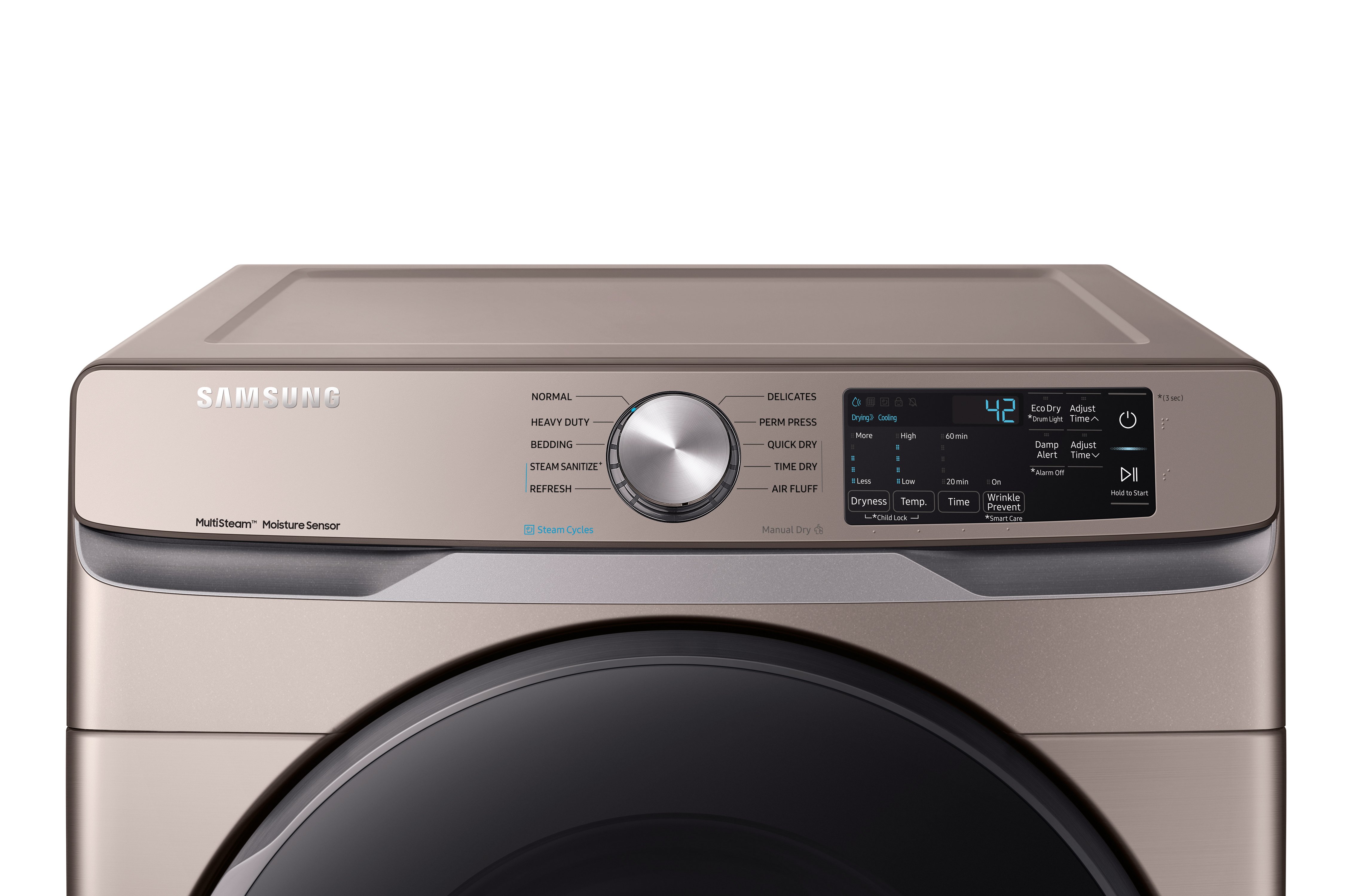 DVE45R6100C Samsung Steam Sanitize+ Dryer - 7.5 cu. ft. Champagne-4