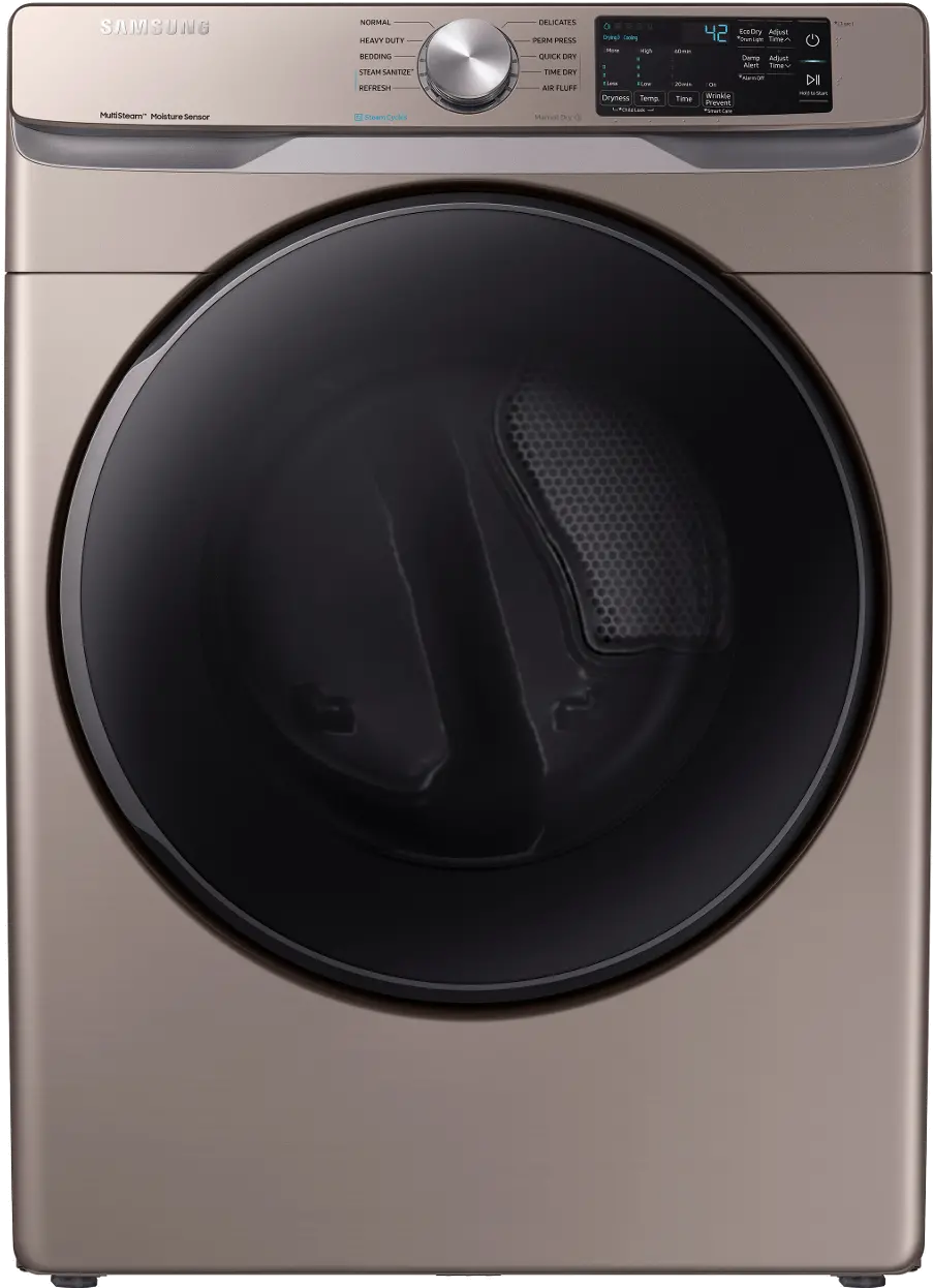 DVG45R6100C Samsung Steam Sanitize+ Dryer - 7.5 cu. ft. Champagne-1