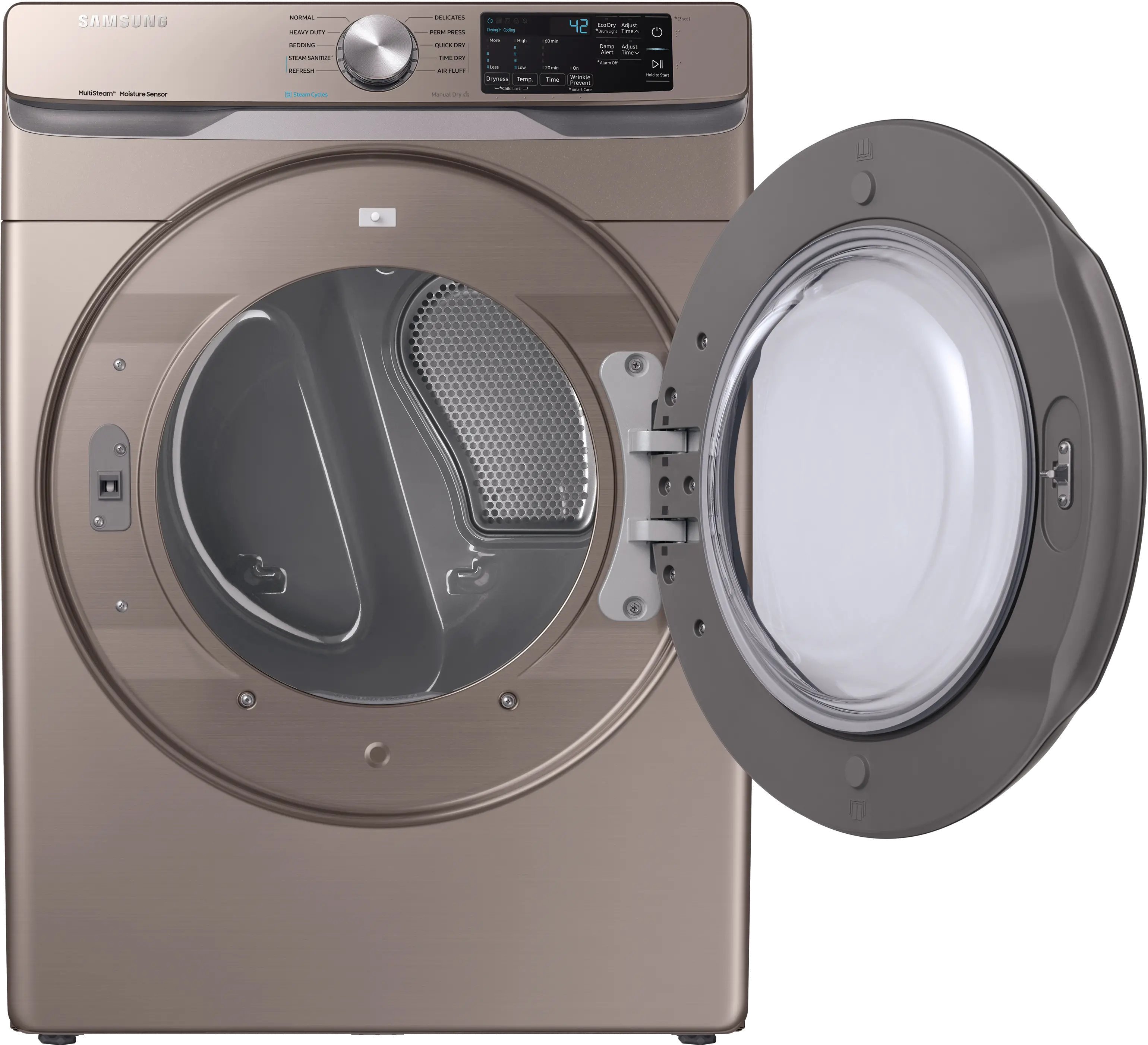 DVG45R6100C Samsung Steam Sanitize+ Dryer - 7.5 cu. ft. Champagne-4