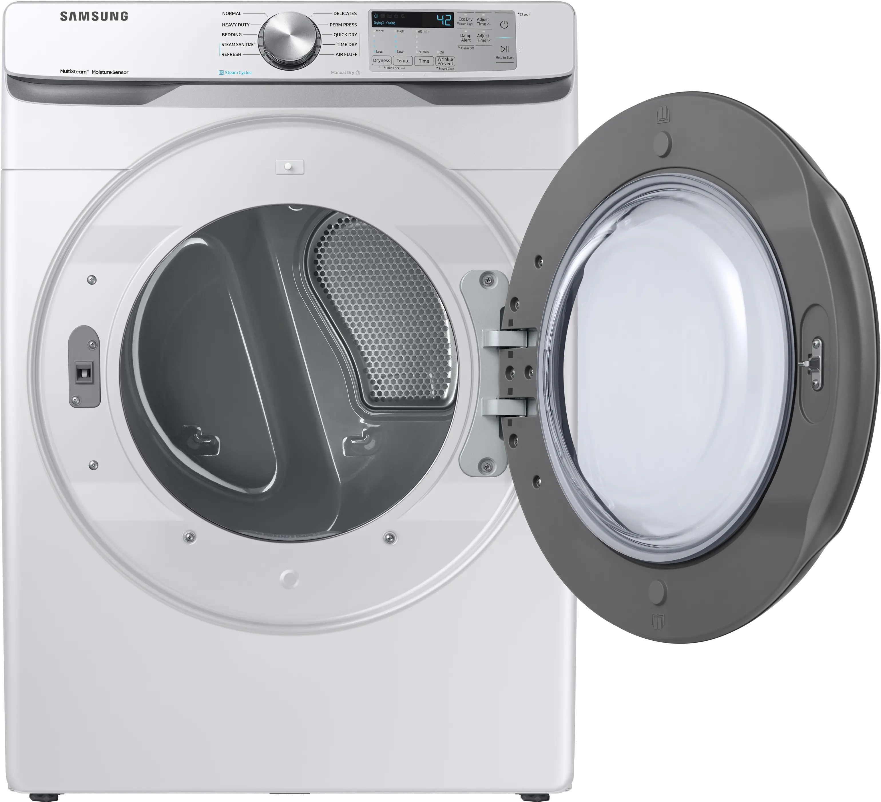 DVE45R6100W Samsung Electric Dryer Steam Sanitize+ - 7.5 cu. ft. White-3