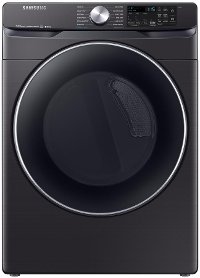 DVE45R6300V Samsung Steam Sanitize+ Electric Dryer - 7.5 cu. ft. Black Stainless Steel