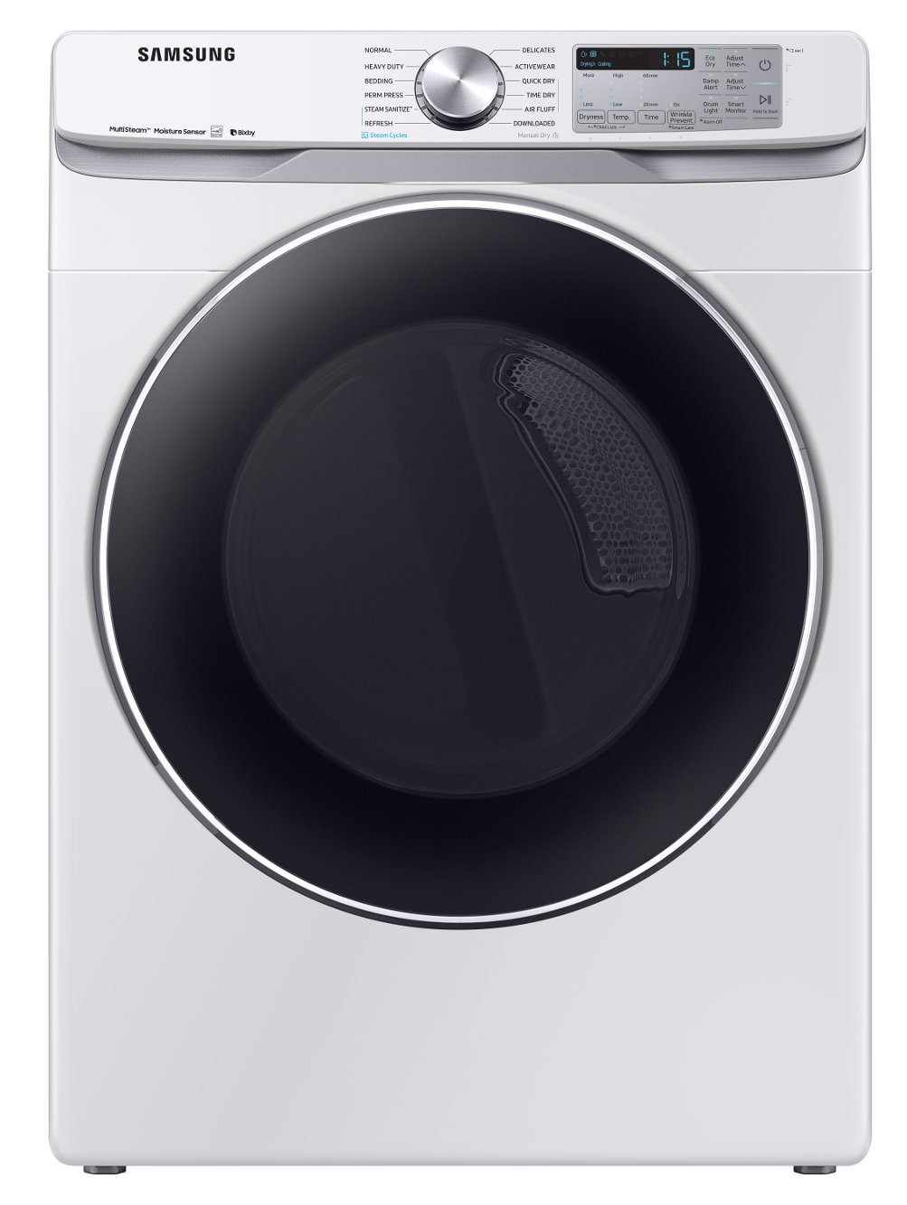 DVE45R6300W Samsung Front Control Electric Dryer with Bixby - 7.5 cu. ft. White-1