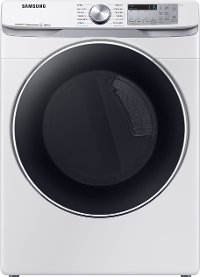 DVE45R6300W Samsung Front Control Electric Dryer with Bixby - 7.5 cu. ft. White
