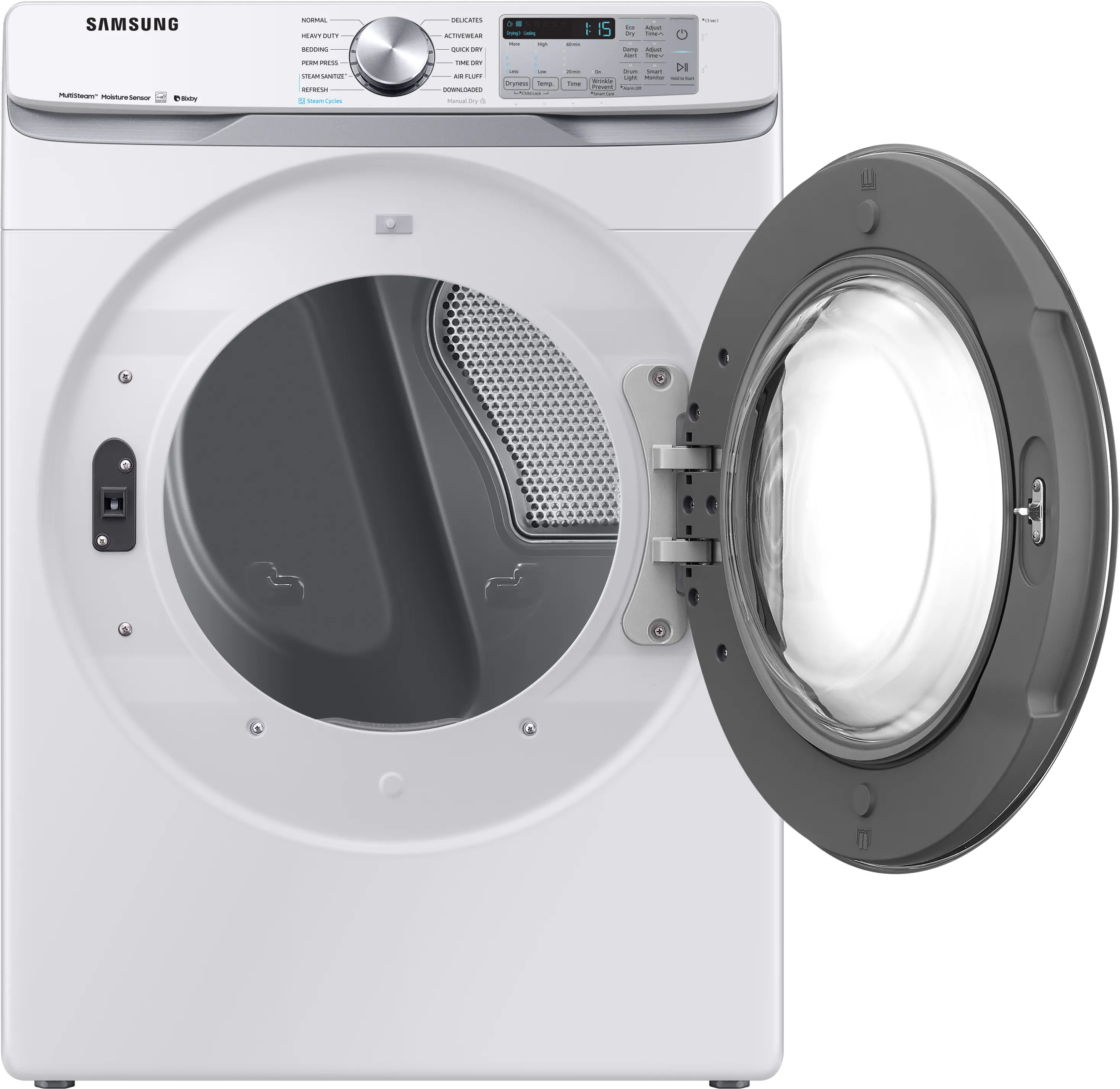 DVE45R6300W Samsung Front Control Electric Dryer with Bixby - 7.5 cu. ft. White-4