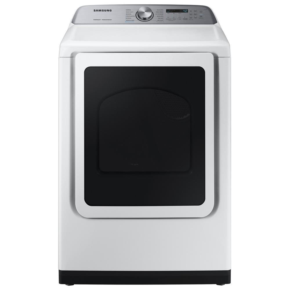 DVG50R5400W Samsung Steam Sanitize+ Gas Dryer - 7.4 cu. ft. White-1