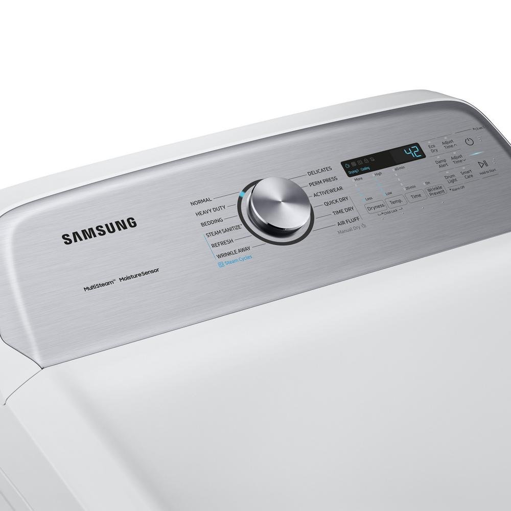 DVG50R5400W Samsung Steam Sanitize+ Gas Dryer - 7.4 cu. ft. White-3