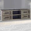Weathered Gray Industrial 68 Inch TV Stand - Billboard