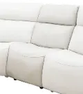 Stratus Ice White Leather-Match Armless Chair