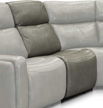 Slate Leather-Match Armless Chair - Stratus