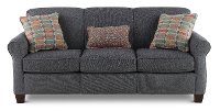 Pepper Gray Queen Sofa Bed with Visco Memory Foam Mattress - Spencer