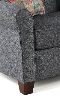 Pepper Gray Queen Sofa Bed with Visco Memory Foam Mattress - Spencer-2