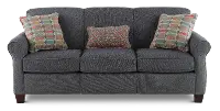 Spencer Griffin Denim Queen Sofa Bed with Visco Memory Foam Mattress