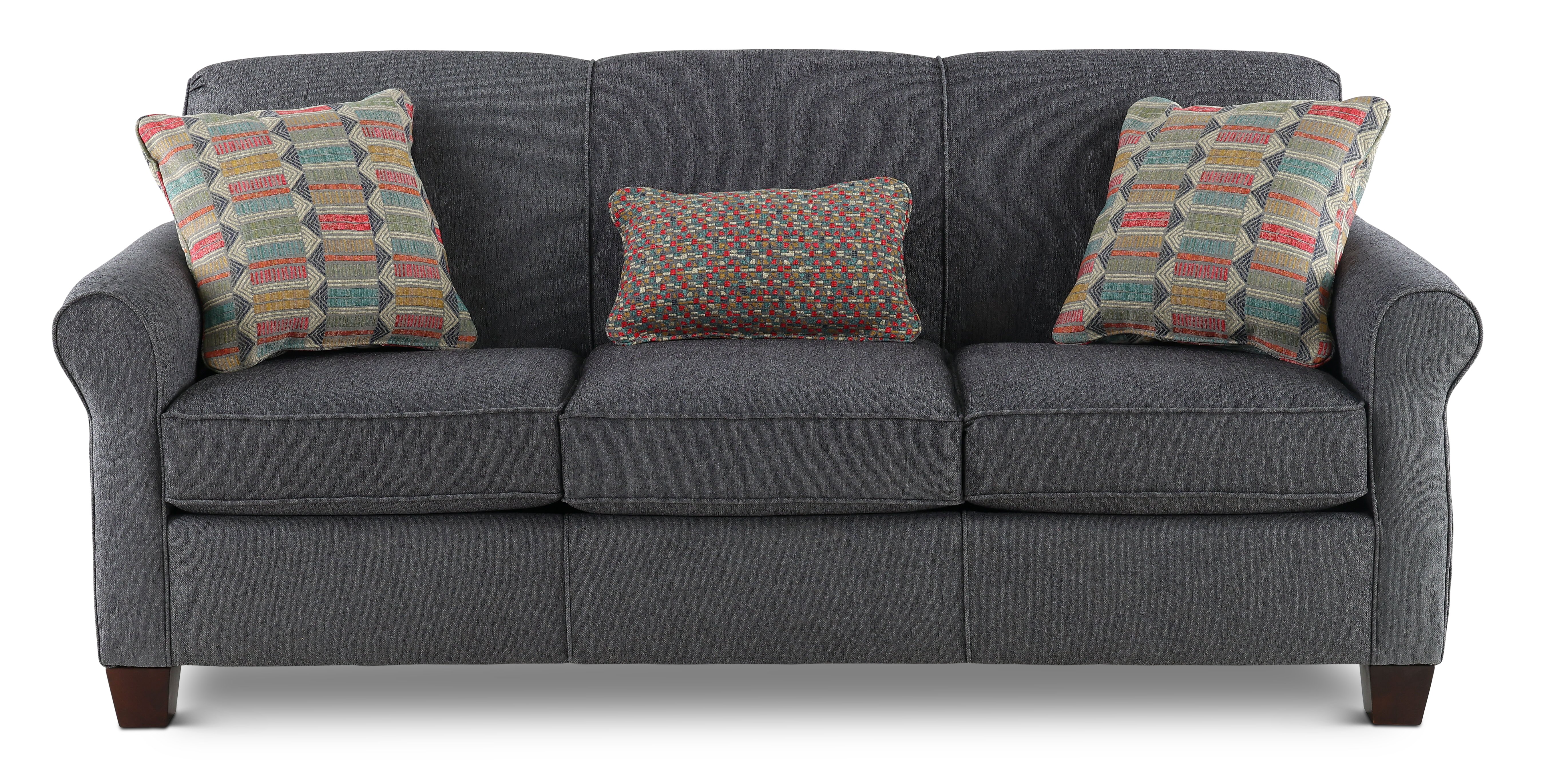 Spencer Pepper Gray Queen Sofa Bed with Visco Memory Foam Mattress-1