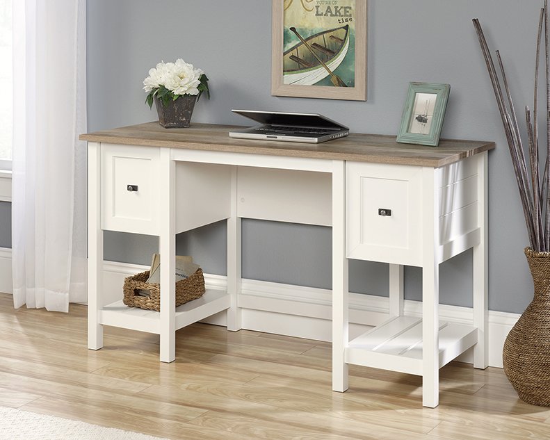 Cottage Road Antique White Home Office Desk-6