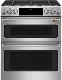 C2S950P2MS1 Cafe 30 Inch Dual Fuel Slide In Smart Range - Stainless Steel