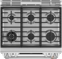 C2S950P2MS1 Cafe 30 Inch Dual Fuel Slide In Smart Range - Stainless Steel-3