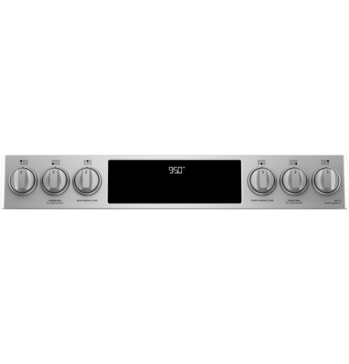 C2S950P2MS1 Cafe 30 Inch Dual Fuel Slide In Smart Range - Stainless Steel-5