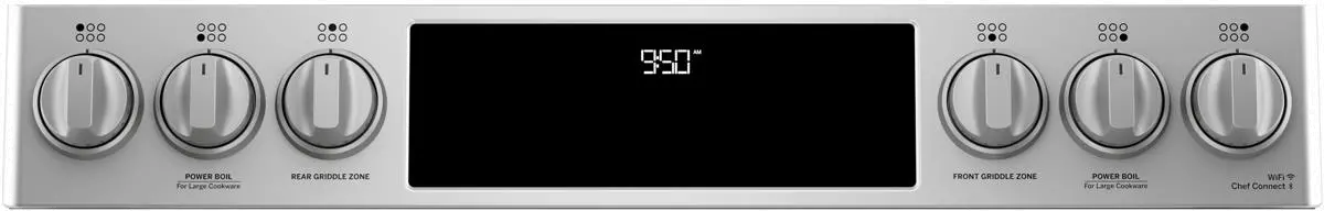 C2S950P2MS1 Cafe 30 Inch Dual Fuel Slide In Smart Range - Stainless Steel-5