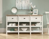 Antique White TV Stand - Cottage Road-2