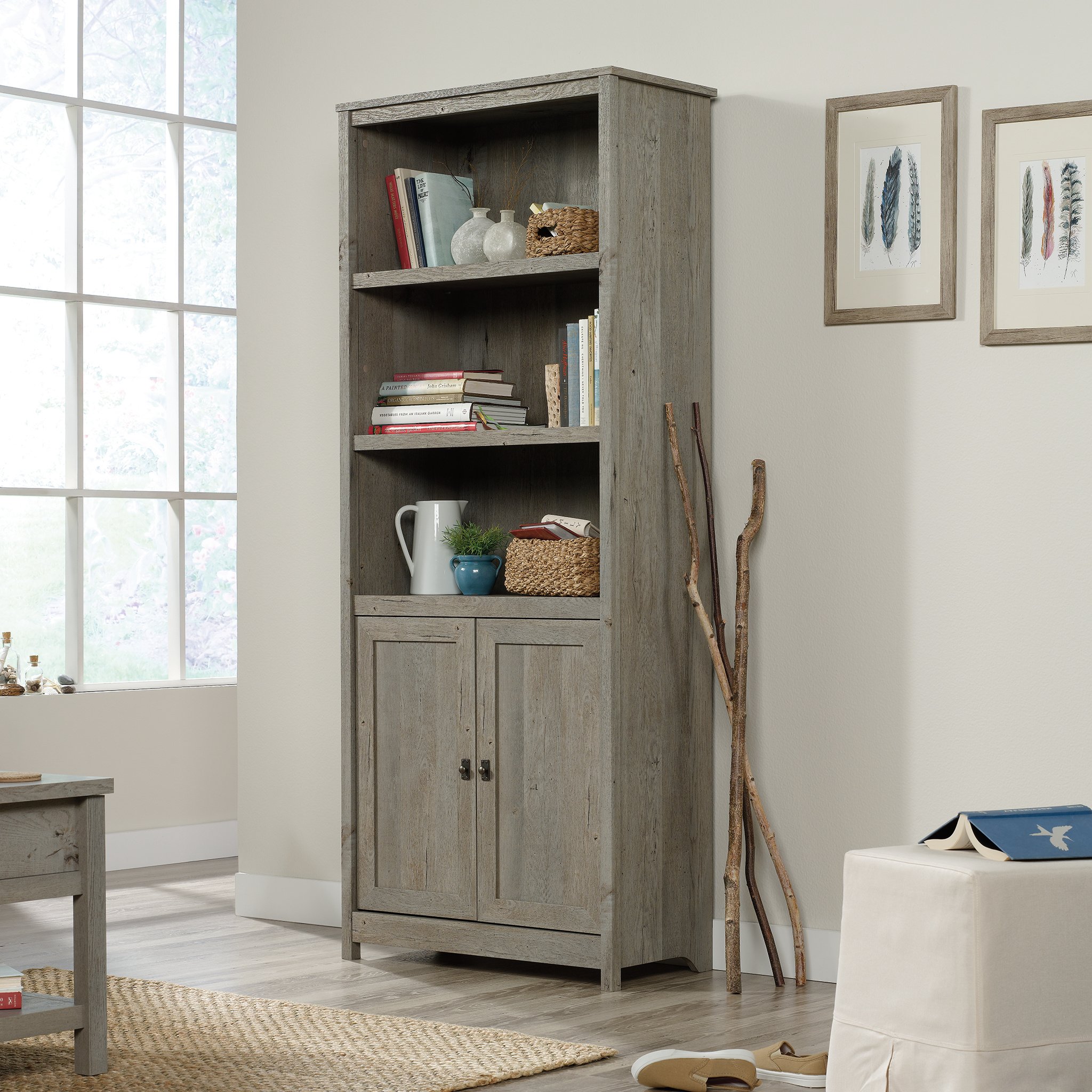 Cottage Road Mystic Gray 2 Door Library-5