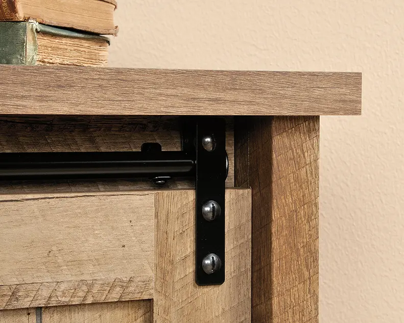 Adept Craftsman Oak Accent Storage Cabinet-6