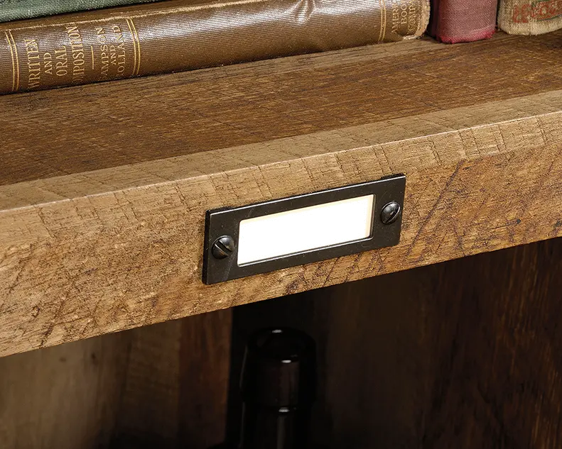 Adept Craftsman Oak Accent Storage Cabinet-8