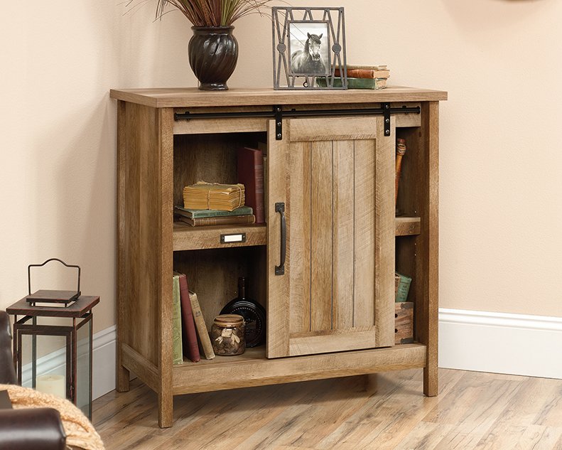 Craftsman Oak Accent Storage Cabinet - Adept-2