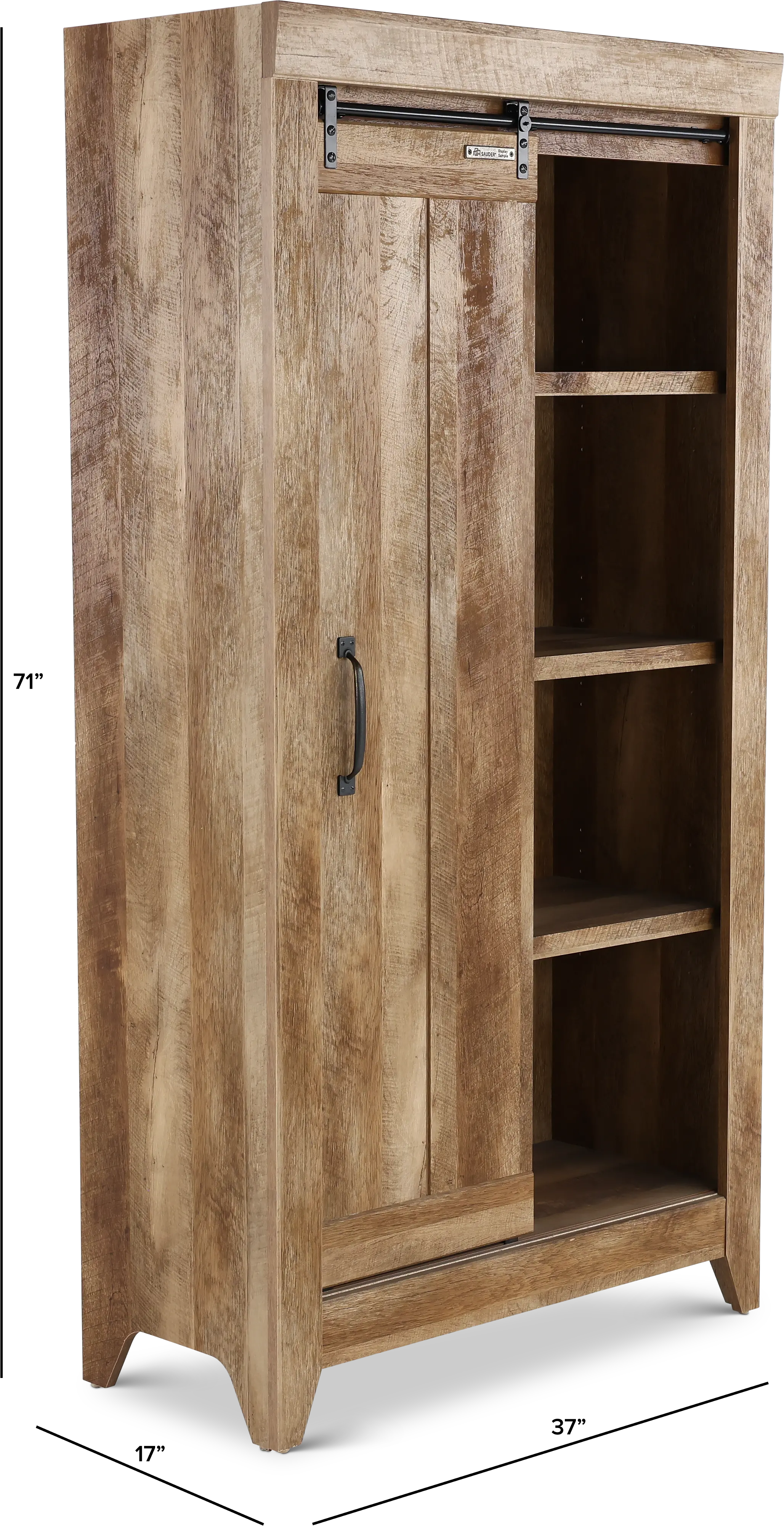 Adept Storage Craftsman Oak Storage Cabinet-4
