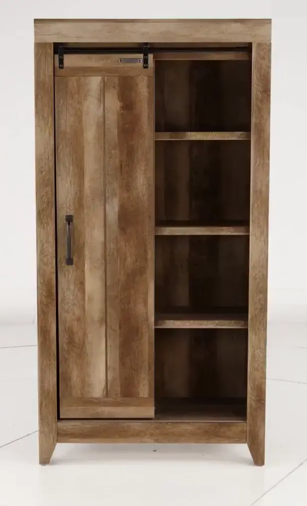Adept Storage Craftsman Oak Storage Cabinet-5