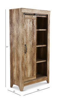 Craftsman Oak Storage Cabinet - Adept Storage-4