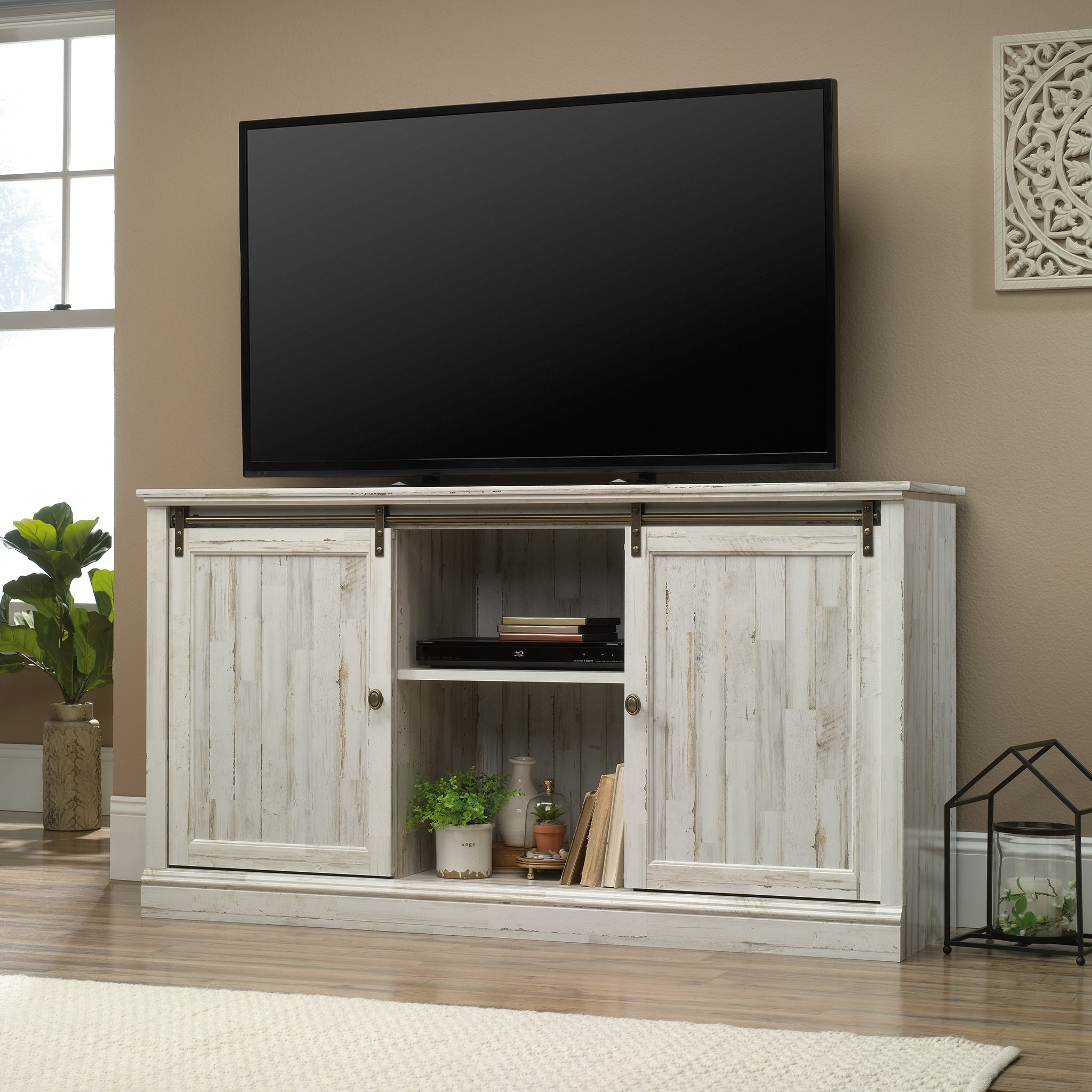 Barrister Lane Antique White 61 TV Stand-2